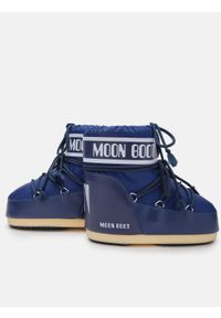 Śniegowce damskie Moon Boot ICON LOW NYLON. Kolor: niebieski. Materiał: nylon #4