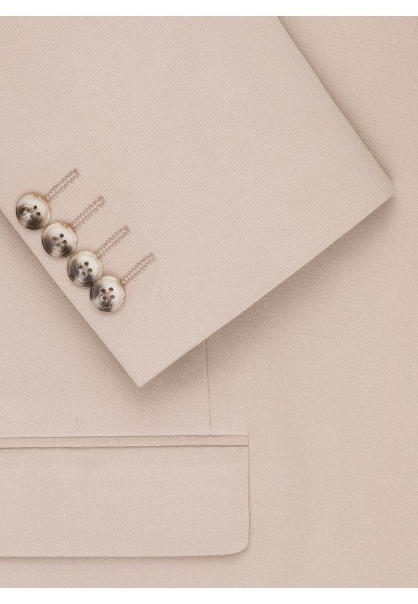 Pako Lorente - PAKO LORENTE – Beżowa marynarka męska. Kolor: beżowy. Materiał: poliester, wiskoza, elastan