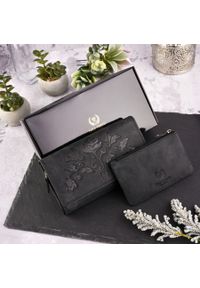 Zestaw prezentowy PAOLO PERUZZI ZUP-37-BL czarny. Kolor: czarny. Materiał: skóra #1