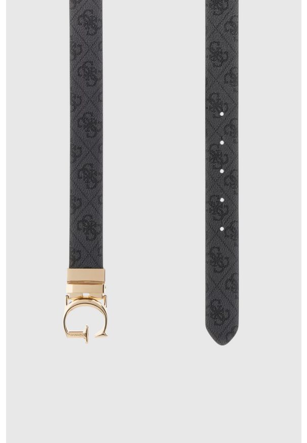 Guess - GUESS Czarny pasek damski Calista H30, Rozmiar S. Kolor: czarny