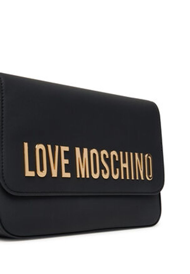 Love Moschino - LOVE MOSCHINO Torebka JC4023PP1NKD0000 Czarny. Kolor: czarny. Materiał: skórzane
