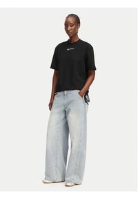 Karl Lagerfeld Jeans T-Shirt B2W17074 Czarny Regular Fit. Kolor: czarny. Materiał: syntetyk, bawełna #4