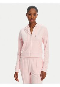 Juicy Couture Bluza Madison JCWA122001 Różowy Slim Fit. Kolor: różowy. Materiał: syntetyk