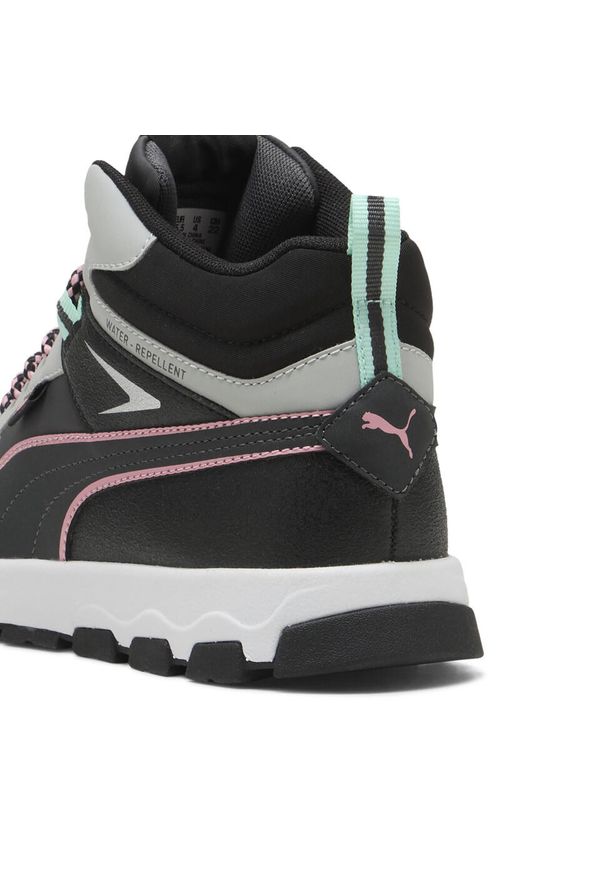 Puma - Młodzieżowe sneakersy Evolve Trail PUMA Dusky Gray Pinkscape Black Pink. Kolor: czarny, szary, różowy, wielokolorowy. Sport: turystyka piesza