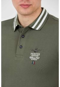 Aeronautica Militare - AERONAUTICA MILITARE Zielone męskie polo Short Sleeve, Rozmiar L. Typ kołnierza: polo. Kolor: zielony #4