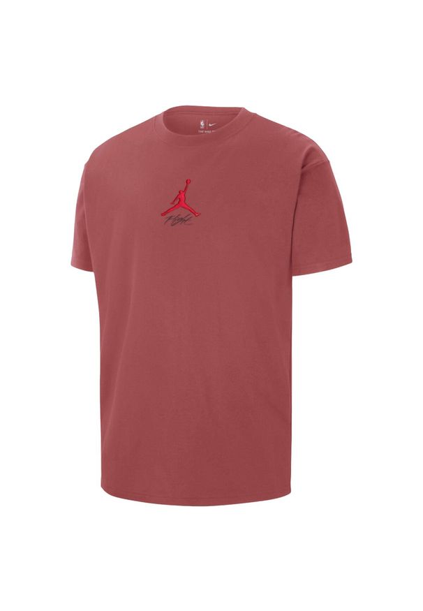 Jordan - Koszulka t-shirt Nike Chicago Bulls Courtside Statement Edition - HF5431-691. Kolor: czerwony. Sport: koszykówka