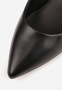 Born2be - Czarne Klasyczne Czółenka na Szpilce ze Skórzaną Wkładką Leranda. Okazja: na spotkanie biznesowe, do pracy. Kolor: czarny. Materiał: skóra. Obcas: na szpilce. Styl: klasyczny #9