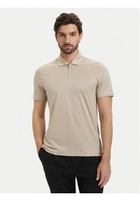 BOSS Polo H-Paras 50537955 Beżowy jasny Regular Fit. Typ kołnierza: polo. Kolor: beżowy. Materiał: bawełna #1
