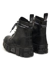 NEW ROCK Trzewiki M-WALL084NP-C8 Czarny. Kolor: czarny. Materiał: skóra. Styl: rockowy #4