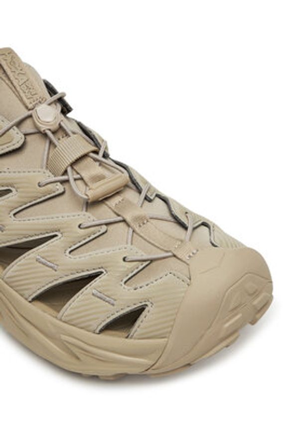 HOKA - Hoka Sandały Hopara 1123112 Beżowy. Kolor: beżowy. Materiał: skóra