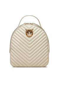 Pinko Plecak Love Click Classic Backpack . PE 24 PLTT 102530 A1J2 Écru. Materiał: skóra