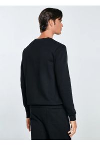 Big-Star - Bluza męska ze splotem pique czarna Wiler 906. Okazja: na co dzień. Kolor: czarny. Materiał: jeans, materiał, dzianina. Wzór: ze splotem. Styl: klasyczny, casual #6
