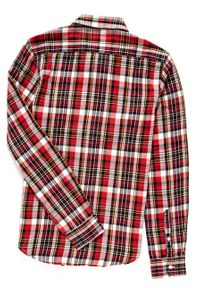 Wrangler - KOSZULA WRANGLER LS 1PKT BUTTON DOWN SALSA RED W5883NWWN 112129638. Typ kołnierza: button down. Wzór: aplikacja #4