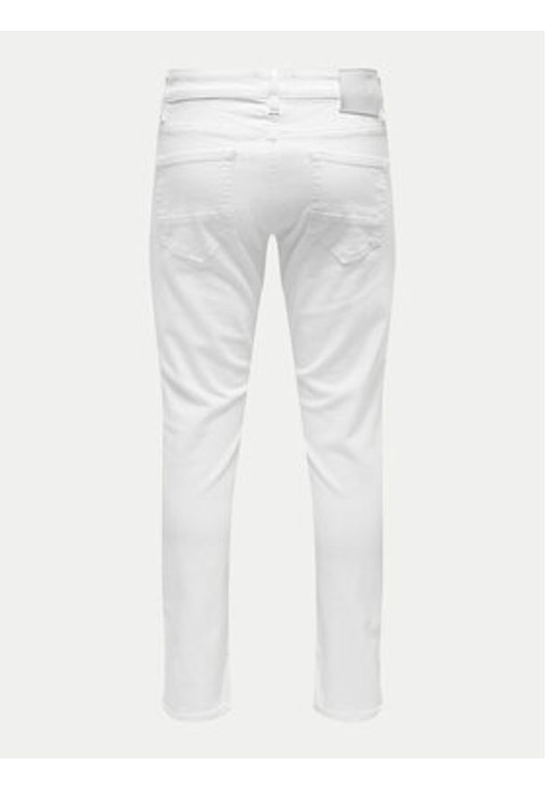 Only & Sons Jeansy Loom 22026529 Biały Slim Fit. Kolor: biały