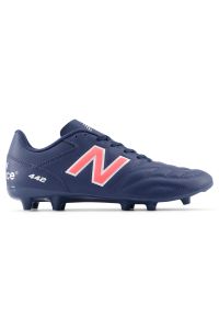 Korki męskie New Balance 442 ACADEMY FG V2 MS43FMP2 – granatowe. Zapięcie: sznurówki. Kolor: niebieski. Materiał: materiał, syntetyk. Szerokość cholewki: normalna. Sport: piłka nożna, fitness