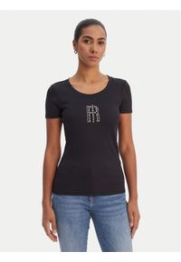 Fracomina T-Shirt FP26ST3001J42701 Czarny Slim Fit. Kolor: czarny. Materiał: syntetyk #1