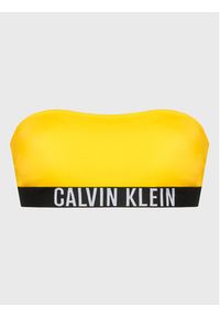 Calvin Klein Swimwear Góra od bikini Intense Power KW0KW01907 Żółty. Kolor: żółty. Materiał: syntetyk #3