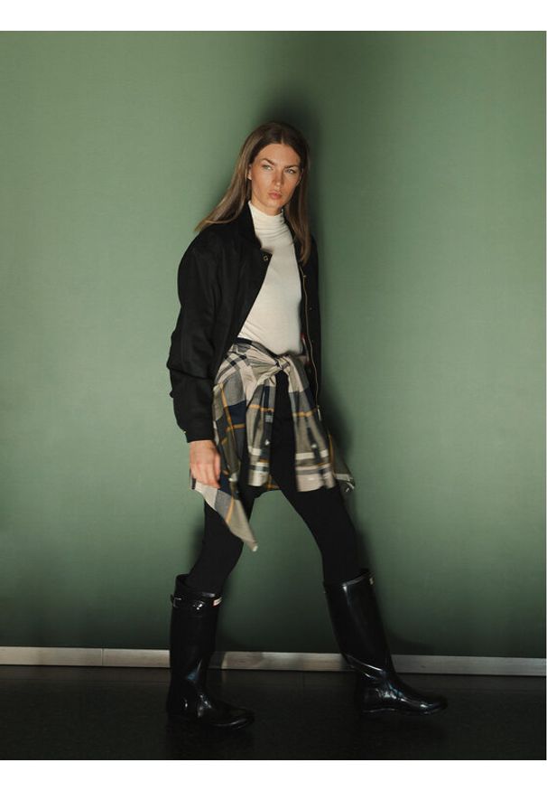 Hunter Kurtka przejściowa Leith HARW0065251 Czarny Oversize. Kolor: czarny. Materiał: bawełna