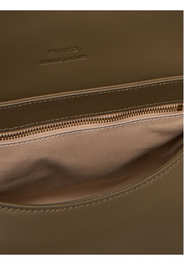 Pinko - PINKO Torebka Jolene Shoulder Classic PE 25 PLTT 102801 A270 Zielony. Kolor: zielony. Materiał: skórzane