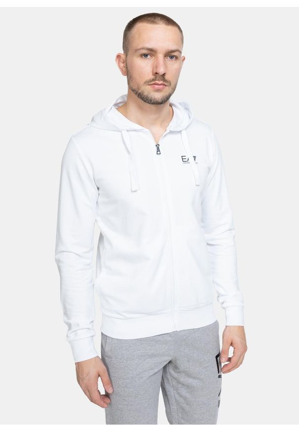 Bluza męska EA7 Emporio Armani (8NPM03 PJ05Z 1100). Kolor: biały. Styl: sportowy