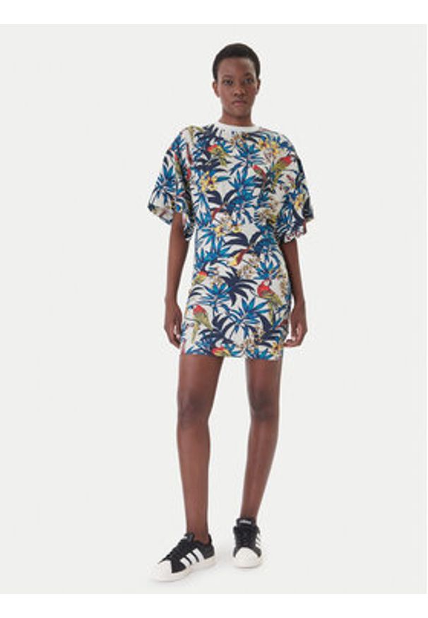 Adidas - adidas Sukienka codzienna Farm Rio KD2194 Niebieski Oversize. Okazja: na co dzień. Kolor: niebieski. Materiał: bawełna. Typ sukienki: proste, oversize. Styl: casual