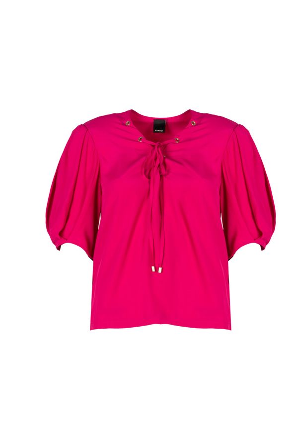 Pinko Bluzka "Benigno" | 101118 8889 | Kobieta | Różowy. Okazja: na co dzień. Kolor: różowy. Materiał: jedwab, acetat. Styl: klasyczny, casual, elegancki