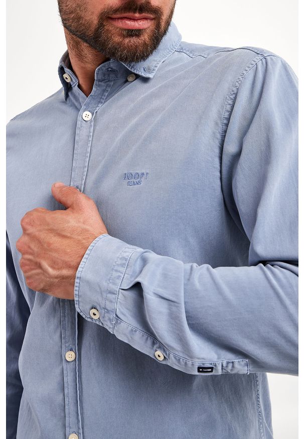 JOOP! Jeans - Koszula JOOP! JEANS. Długość rękawa: długi rękaw. Długość: długie. Wzór: haft, aplikacja. Styl: klasyczny