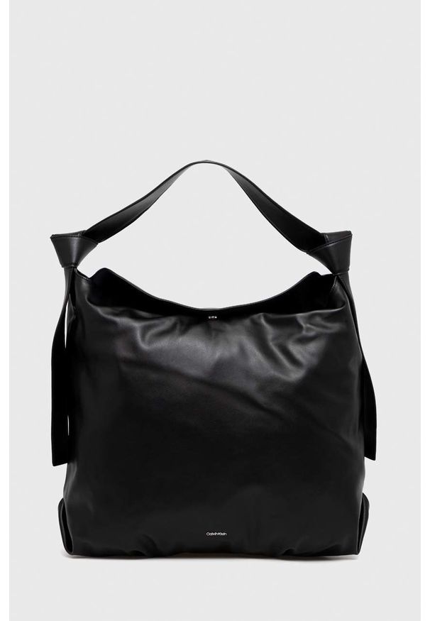 Calvin Klein torebka kolor czarny. Kolor: czarny