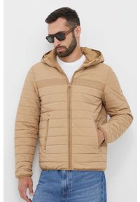TOMMY HILFIGER - Tommy Hilfiger kurtka męska kolor beżowy przejściowa. Okazja: na co dzień. Kolor: beżowy. Styl: casual