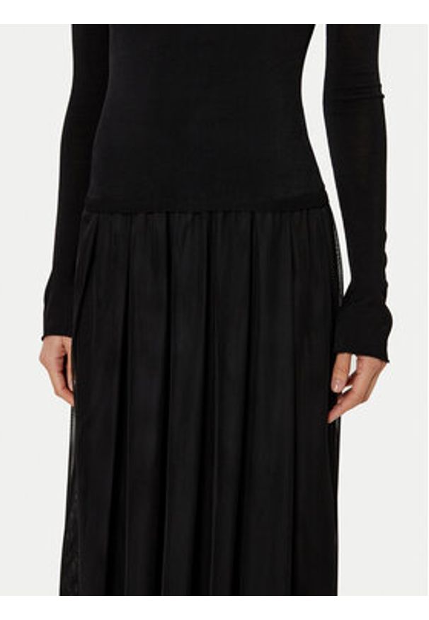 MAX&Co. Sukienka wieczorowa 2516621011200 Czarny Regular Fit. Kolor: czarny. Materiał: wiskoza. Styl: wizytowy