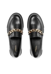 DeeZee Loafersy HL995-1 Czarny. Kolor: czarny. Materiał: skóra #5