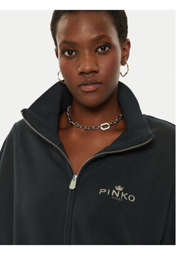 Pinko Bluza Callino 104402 A27V Czarny Regular Fit. Kolor: czarny. Materiał: bawełna