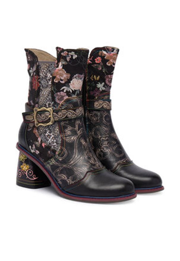 Laura Vita Botki Evcao 82 Czarny. Kolor: czarny. Materiał: skóra