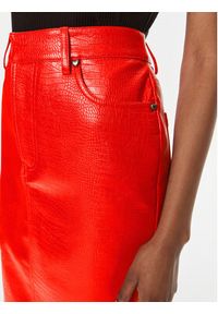 ROTATE Spódnica z imitacji skóry 1122941292 Czerwony Regular Fit. Kolor: czerwony. Materiał: skóra #2