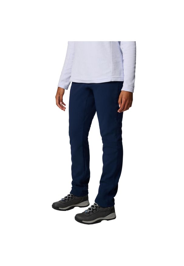 columbia - Spodnie sportowe damskie Back Beauty High-Rise Pant. Kolor: niebieski. Materiał: poliester, elastan