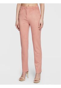 Guess Spodnie materiałowe Kelly W3RA0M WE0L0 Różowy Straight Fit. Kolor: różowy. Materiał: syntetyk #1