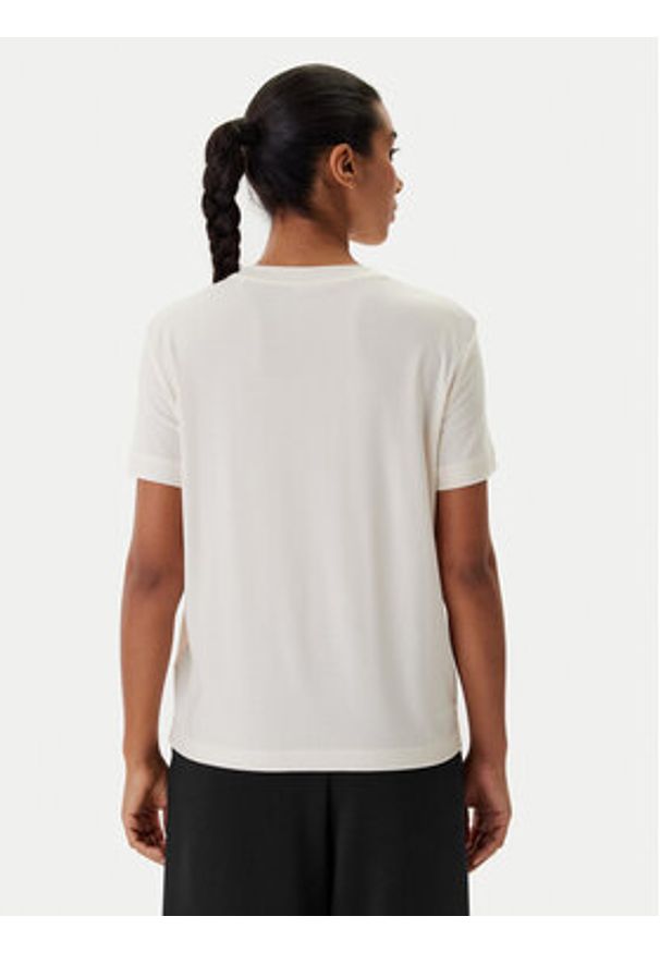 Guess T-Shirt V6RI13 KD772 Écru Regular Fit. Kolor: kremowy. Materiał: lyocell