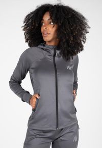 GORILLA WEAR - Halsey Kurtka dresowa - Szary. Kolor: szary. Materiał: dresówka. Sport: fitness