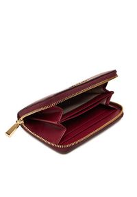 MICHAEL Michael Kors Mały Portfel Damski Jet Set Small Leather 32F4GJ6D0L Bordowy. Kolor: czerwony. Materiał: skóra #3