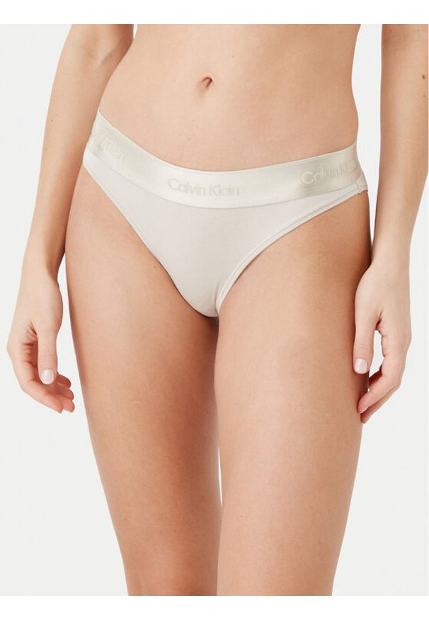 Calvin Klein Underwear Figi klasyczne 000QF7999E Beżowy. Kolor: beżowy. Materiał: bawełna