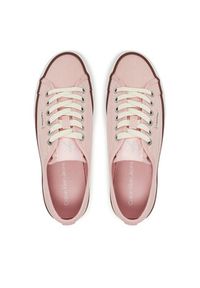 Calvin Klein Jeans Tenisówki Vulc Flatform Ctn Logo Tag YW0YW01838 Różowy. Kolor: różowy. Materiał: materiał