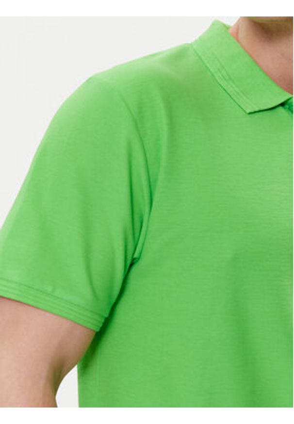 Brave Soul Polo MPS-149IMAIB Zielony Straight Fit. Typ kołnierza: polo. Kolor: zielony. Materiał: bawełna