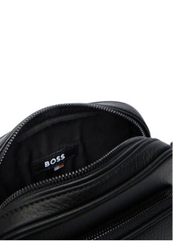 BOSS Saszetka 50558857 Czarny. Kolor: czarny. Materiał: skóra