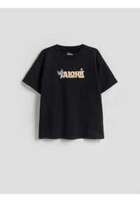 Reserved - T-shirt Lilo i Stitch - czarny. Kolor: czarny. Materiał: bawełna #1
