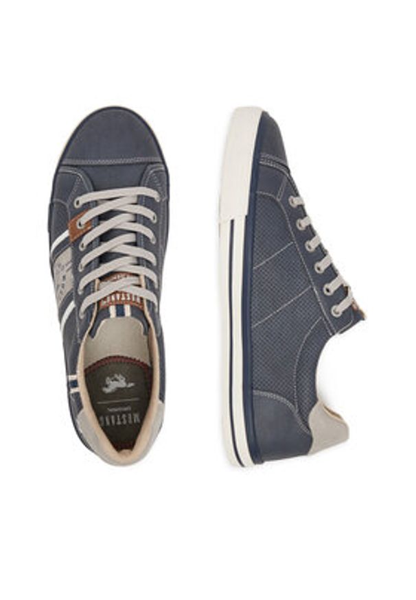 Mustang Sneakersy 4072-317 Granatowy. Kolor: niebieski. Materiał: skóra