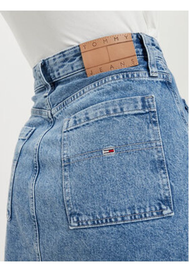 Tommy Jeans Spódnica jeansowa Claire DW0DW18226 Niebieski Regular Fit. Kolor: niebieski. Materiał: bawełna