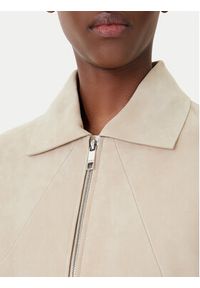 BOSS Kurtka skórzana Salene 50552203 Beżowy Regular Fit. Kolor: beżowy. Materiał: skóra #5
