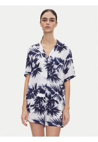 DKNY Piżama YI90052 Granatowy Regular Fit. Kolor: niebieski. Materiał: wiskoza