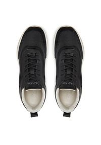 Calvin Klein Sneakersy Runner Lace Up Mesh Mix HW0HW02487 Czarny. Kolor: czarny. Materiał: skóra #4