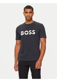 BOSS - Boss T-Shirt 50525208 Granatowy Regular Fit. Kolor: niebieski. Materiał: bawełna #1